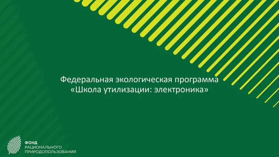 Программа по безвозмездной утилизации отработавшего электронного и электрического оборудования «Школа утилизации: электроника»