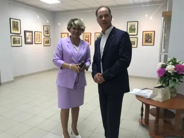 В Большеболдинской картинной галерее представлена выставка работ заслуженного художника России Сергея Алдушкина под названием «Акварель»