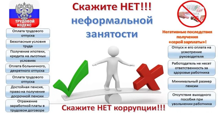 Скажите «нет» неформальной занятости.