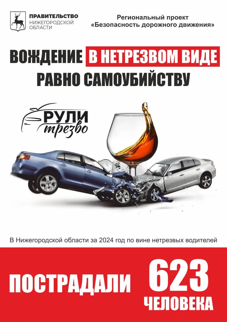 Управление транспортным средством в состоянии опьянения опасно для всех участников дорожного движения.