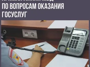 Прямая телефонная линия по предоставлению госуслуг населению пройдет в МО МВД России «Большеболдинский»